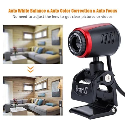 Zerone USB Webcam 640x480 | Built-in Microphone & 360° Rotation Support for Laptop & PC thumbnail 3