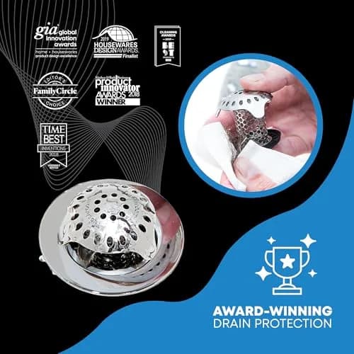 TubShroom Ultra Bath Tub Drain Protector Hair Catcher/Strainer 2.54cm (1 inch) | Fits Standard Drains thumbnail 3