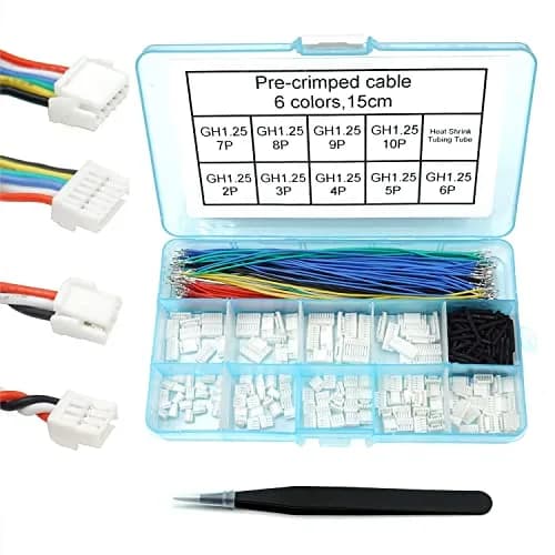 elechawk GH1.25 Connectors & Silicone Cables 15cm | Compatible with Pixhawk & Flight Controllers thumbnail 1