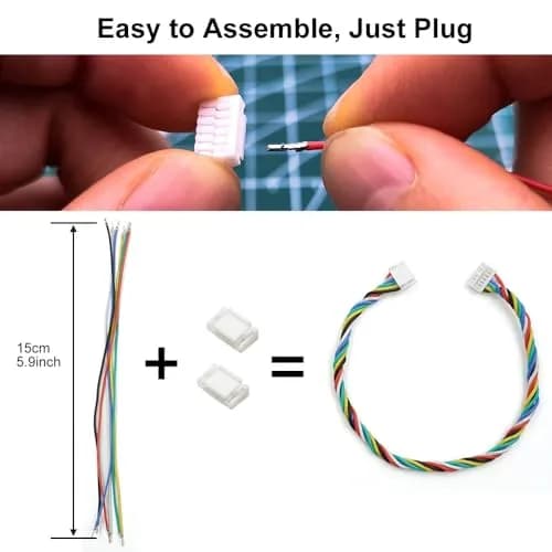 elechawk GH1.25 Connectors & Silicone Cables 15cm | Compatible with Pixhawk & Flight Controllers thumbnail 3