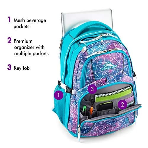High Sierra Swerve Laptop Backpack 36.5L (19 x 13 x 7.75-Inch) | Padded 17-Inch Laptop Compartment & Tablet Sleeve thumbnail 2