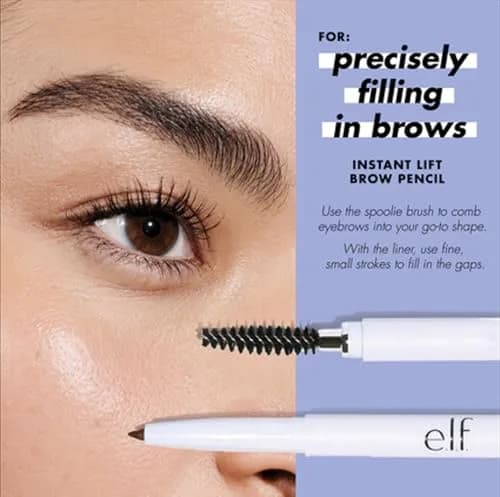 e.l.f. Instant Lift Brow Pencil Blonde 0.2g (0.006 Oz) | Dual-Sided Precision with Spoolie thumbnail 7