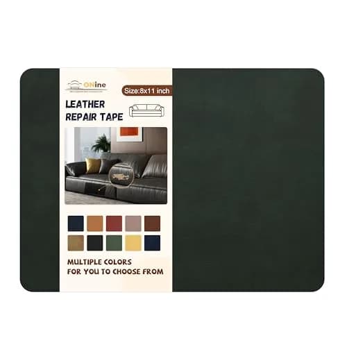ONine Leather Repair Patch 8x11 Inch Green | Self-Adhesive Leather Fix for Sofas & Car Seats thumbnail 1