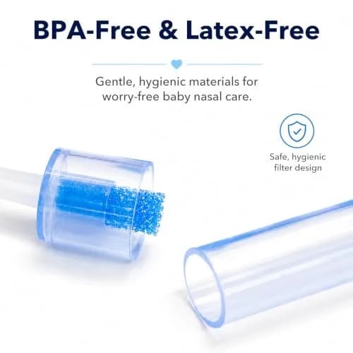 CHUBBIEE Baby Nasal Aspirator Filters Compatible with NoseFrida, 120 Count (Pack of 1) thumbnail 5