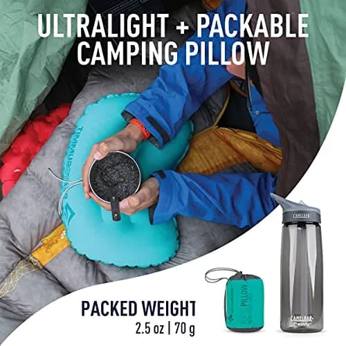 Sea to Summit Aeros Ultralight Inflatable Pillow, Large, Sea Foam | Compact, Supportive & Lightweight for Camping thumbnail 2