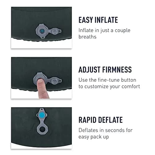 Sea to Summit Aeros Ultralight Inflatable Pillow, Large, Sea Foam | Compact, Supportive & Lightweight for Camping thumbnail 3