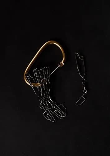 Lifetime Decoys Jerk Rig Mainline Decoy Drops – Stainless Steel Swivel Clip Drops with 5" Carabiner for Motion Decoys | Durable Hunting Accessory thumbnail 4