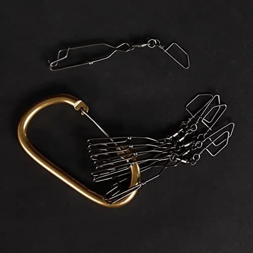 Lifetime Decoys Jerk Rig Mainline Decoy Drops – Stainless Steel Swivel Clip Drops with 5" Carabiner for Motion Decoys | Durable Hunting Accessory thumbnail 3