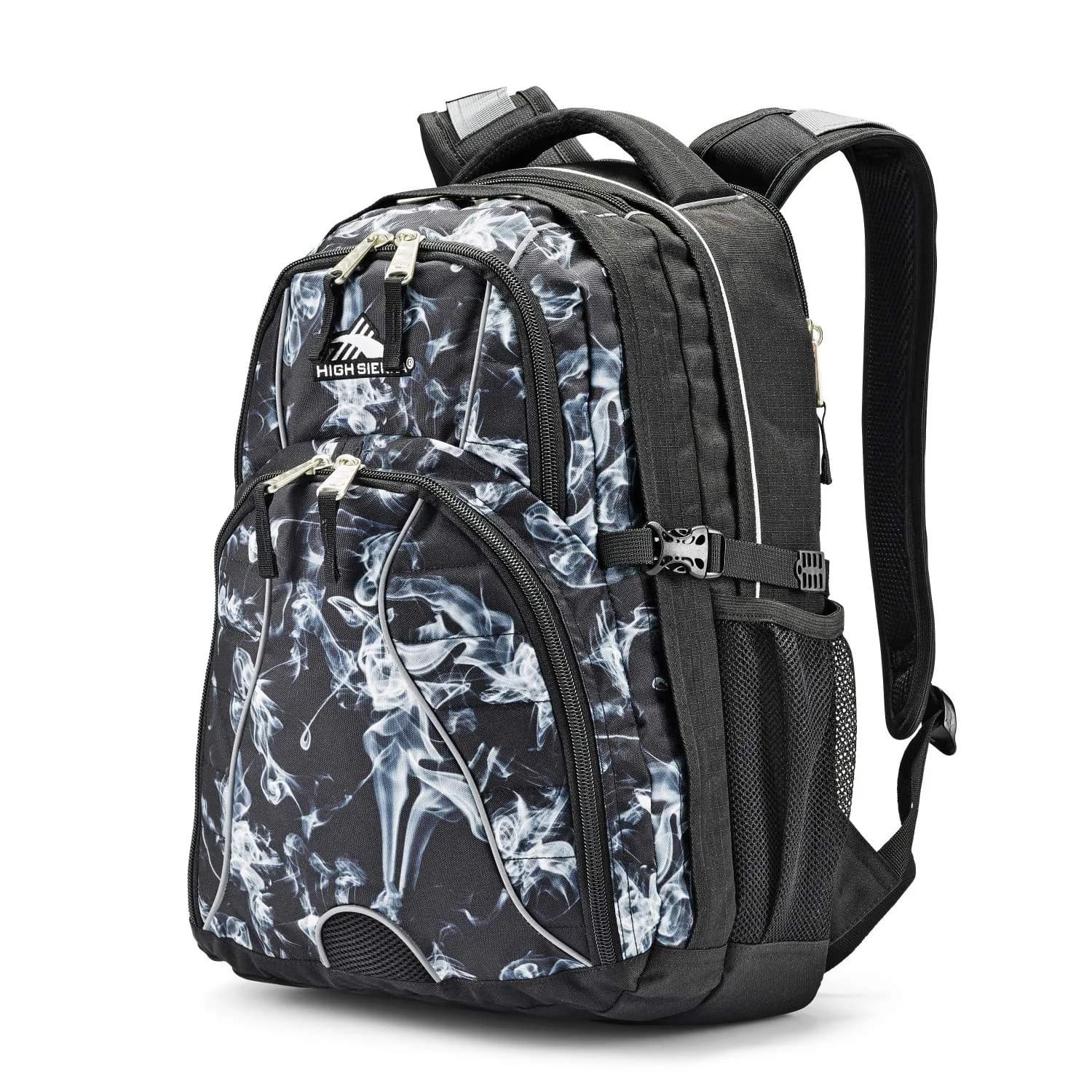 High Sierra Swerve Laptop Backpack 36.5L (19 x 13 x 7.75-Inch) | Water-Resistant Commuter Pack — Black Steam/Black