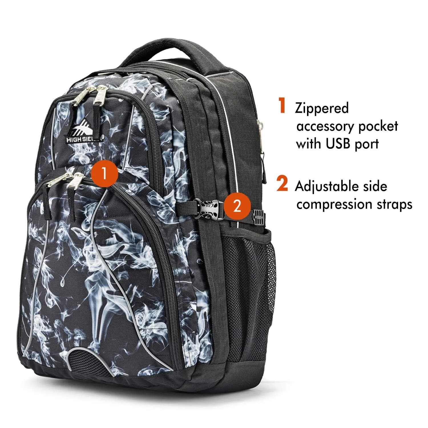 High Sierra Swerve Laptop Backpack 36.5L (19 x 13 x 7.75-Inch) | Water-Resistant for Daily Commutes thumbnail 3