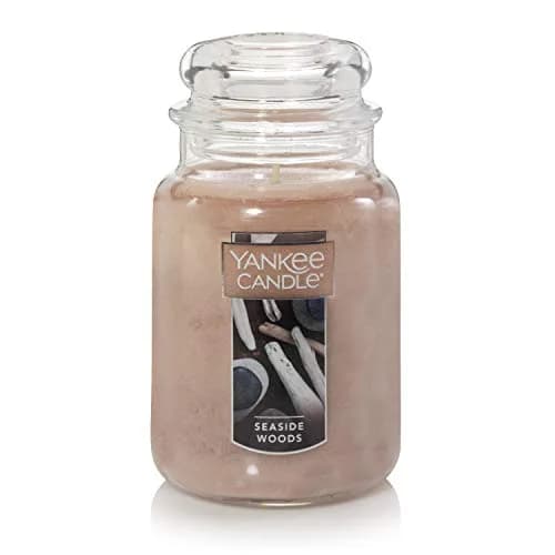 Yankee Candle Seaside Woods Scented Large Jar Candle 22oz | Over 110 Hours Burn Time thumbnail 1
