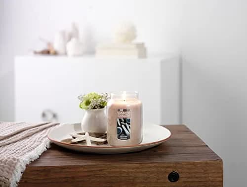 Yankee Candle Seaside Woods Scented Large Jar Candle 22oz | Over 110 Hours Burn Time thumbnail 4