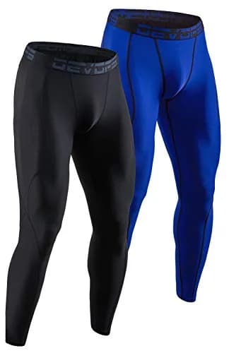 DEVOPS Men's Compression Pants Athletic Leggings Tights | 4-Way Stretch, UPF 50+ Support thumbnail 1