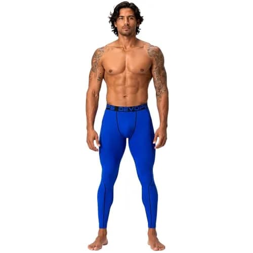 DEVOPS Men's Compression Pants Athletic Leggings Tights | 4-Way Stretch, UPF 50+ Support thumbnail 9