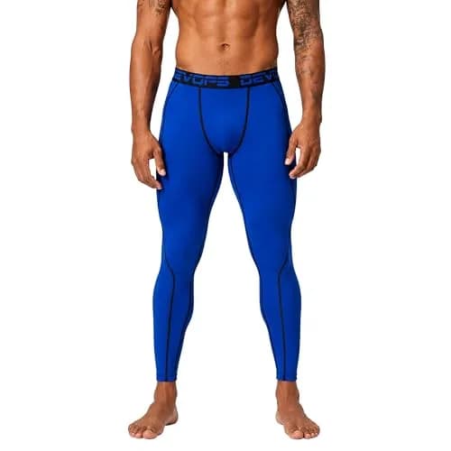 DEVOPS Men's Compression Pants Athletic Leggings Tights | 4-Way Stretch, UPF 50+ Support thumbnail 2