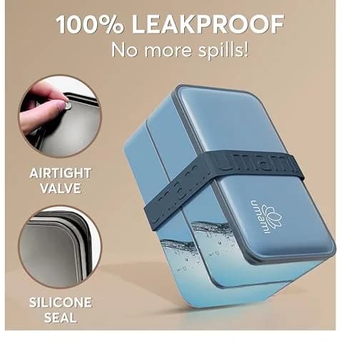 Umami Bento Box Adult, Leakproof, All-in-1 Lunch Containers for Adults, 1200ml (40 oz) | French Lunch Box Brand thumbnail 4