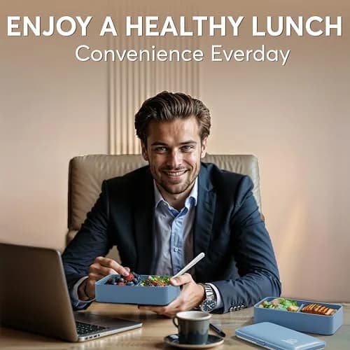 Umami Bento Box Adult, Leakproof, All-in-1 Lunch Containers for Adults, 1200ml (40 oz) | French Lunch Box Brand thumbnail 6