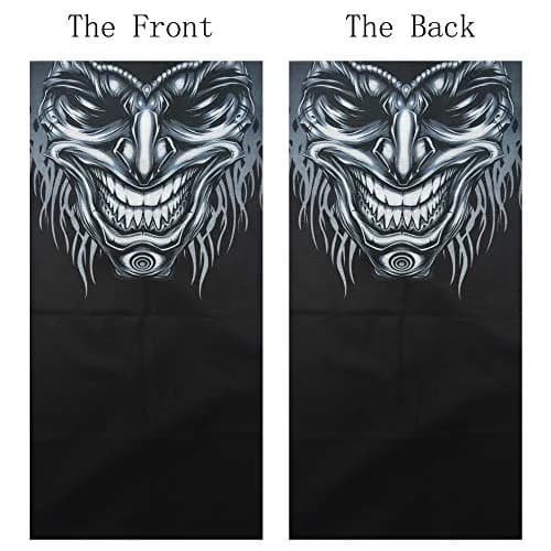Obacle Skull Beard V Teeth Half Face Mask for Dust, Wind, UV Protection - Seamless 3D Tube Bandana thumbnail 3