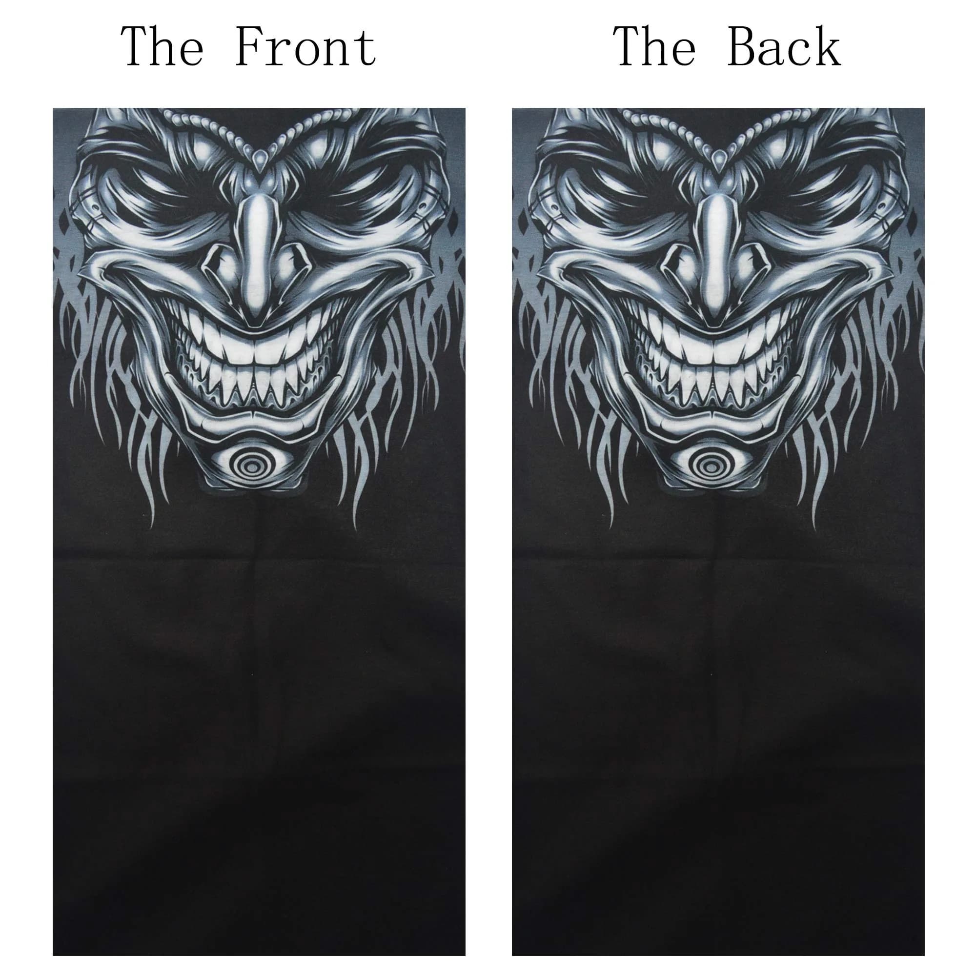 Obacle Skull Beard V Teeth Half Face Mask for Dust, Wind, UV Protection - Seamless 3D Tube Bandana - view 3