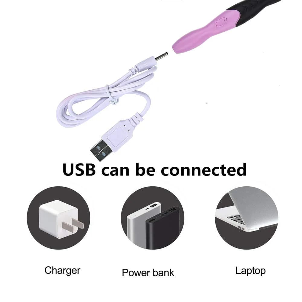 Yarniss Lighted Crochet Hook Set with Case | 11 Sizes 2.5-8mm Rechargeable USB Pink - view 7