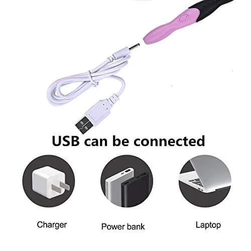 Yarniss Lighted Crochet Hook Set with Case | 11 Sizes 2.5-8mm Rechargeable USB Pink thumbnail 7