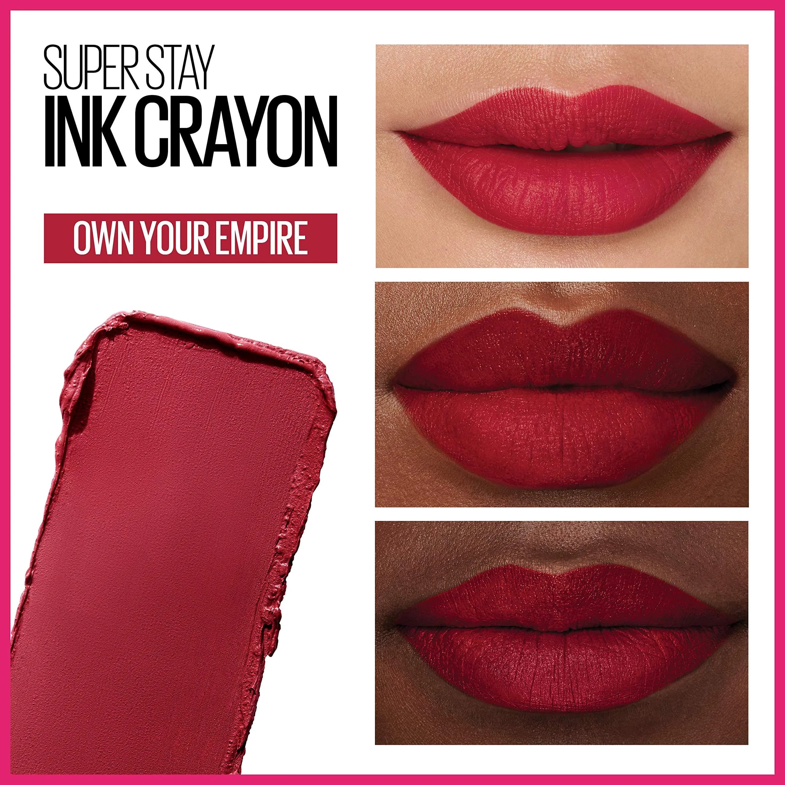Maybelline Super Stay Ink Crayon Lipstick 0.04 oz (1.1g) | Matte Berry Wine Lip Color - view 3