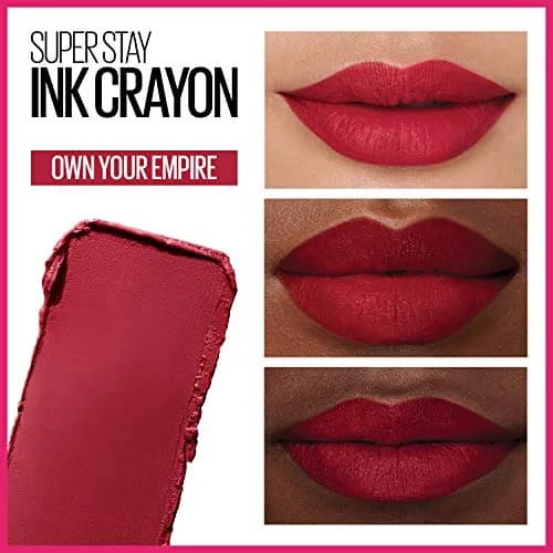 Maybelline Super Stay Ink Crayon Lipstick 0.04 oz (1.1g) | Matte Berry Wine Lip Color thumbnail 3