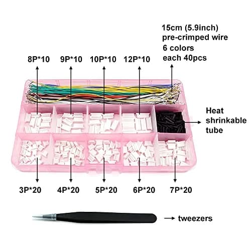 elechawk SH1.0 Connectors and Pre-Crimped Silicone Cables 15cm (0.5ft) | Essential for FPV Drone Flight Controllers thumbnail 2