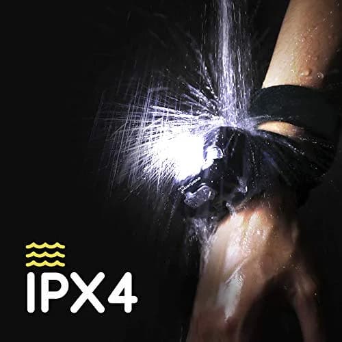Everbeam H6 Pro LED Headlamp with Motion Sensor, 650 Lumen Brightness, 20 Hours Runtime, 1200mAh USB Rechargeable Battery | 72g (2.5oz) Lightweight thumbnail 5