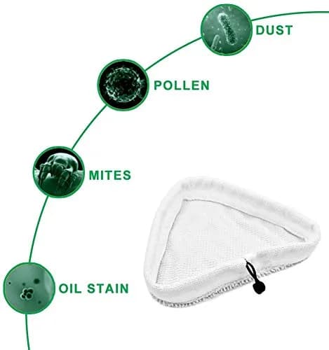 Fushing 6Pcs Steam Mop Pads | Reusable Microfiber Replacement Pads for Steam Mops thumbnail 6