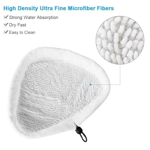 Fushing 6Pcs Steam Mop Pads | Reusable Microfiber Replacement Pads for Steam Mops thumbnail 3