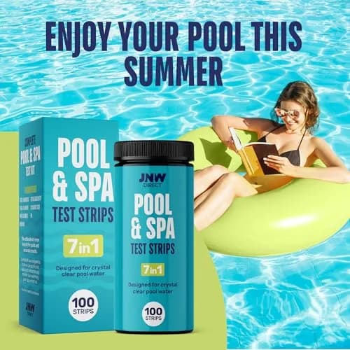 JNW Direct Pool Test Strips 100 Count | 7-in-1 Water Test for Pools & Spas thumbnail 9