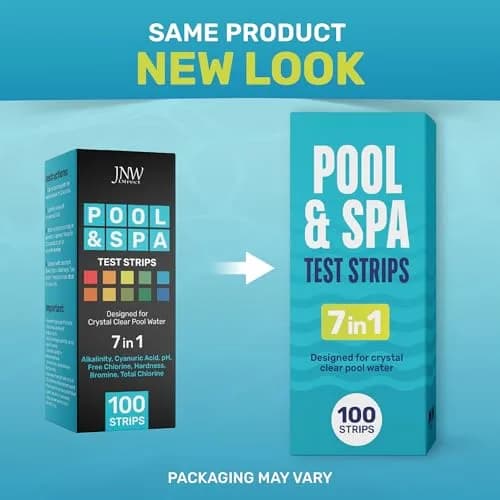 JNW Direct Pool Test Strips 100 Count | 7-in-1 Water Test for Pools & Spas thumbnail 2
