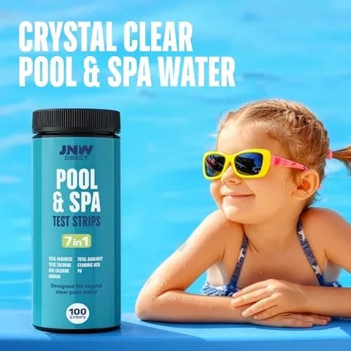 JNW Direct Pool Test Strips 100 Count | 7-in-1 Water Test for Pools & Spas thumbnail 3