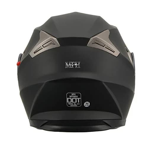 Milwaukee Helmets Full Face DOT Approved Racing Helmet X-Small | Lightweight Aerodynamic ABS Shell thumbnail 3