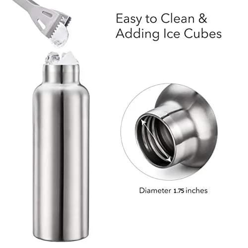 Gteller Stainless Steel Vacuum Insulated Water Bottle 34oz | Keeps Drinks Hot 6h, Cold 10h, Double Walled, Leak Proof thumbnail 3