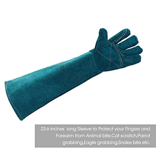 AOWPFVV Animal Handling Gloves Bite Proof for Dogs, Cats, 60cm (23.6in) Large | ANSI Cut Level A5 Protection thumbnail 4