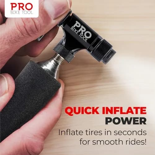 PRO BIKE TOOL 25g CO2 Cartridges (6 Pack) | Fast Inflation for Road & Mountain Bikes thumbnail 6