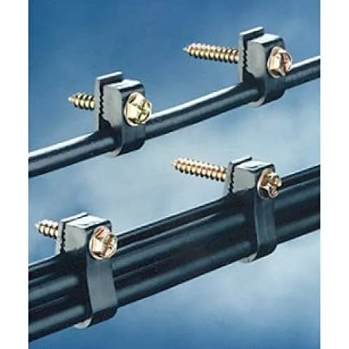 Stanz (TM) Flex Coaxial Cable Clips 1/4 in (6 mm) Black | UV Protected, Outdoor Rated, 100 Pieces thumbnail 4
