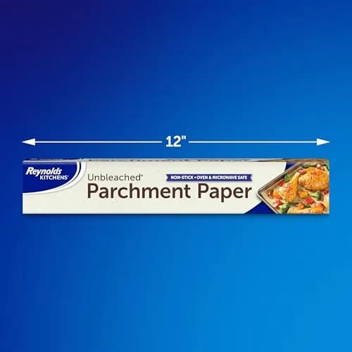 Reynolds Unbleached Parchment Paper Roll 45 sq ft | Oven Safe up to 425°F, Non-Stick, Eco-Friendly thumbnail 2