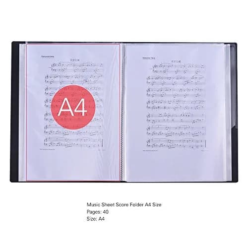 KingPoint Music File Folder A4 Size 40 Pockets | Durable ABS Outer Shell thumbnail 5