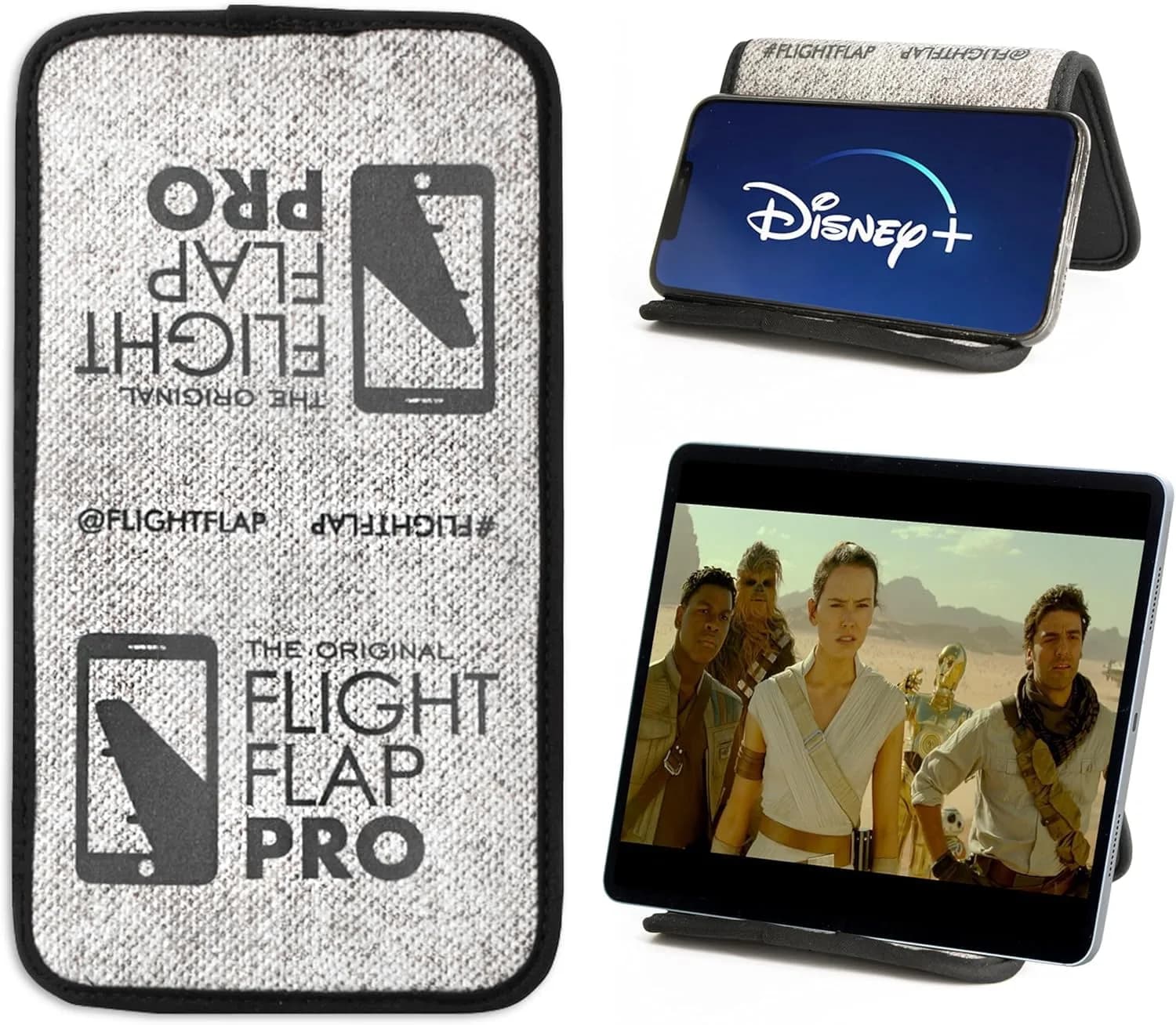 Flight Flap PRO Large Flexible Airplane Phone Holder (12in x 7in) - main product image