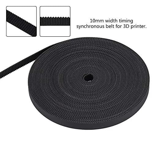 ASHATA 2GT Rubber Timing Belt 10mm Width, 10m (32.8ft) | Low Elongation, High Wear Resistance thumbnail 7