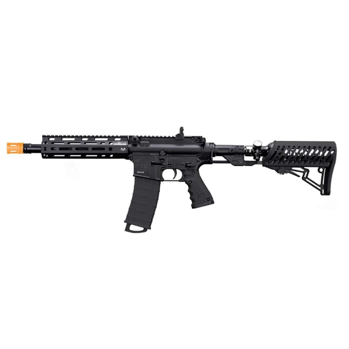 Tippmann TMC Elite .68 Caliber Magfed Marker, Black | Fully Pneumatic, Dual Feed, Lightweight Aluminum