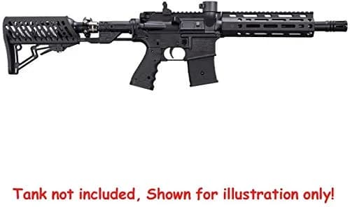 Tippmann TMC Elite .68 Caliber Magfed Marker, Black | Fully Pneumatic, Dual Feed, Lightweight Aluminum thumbnail 2