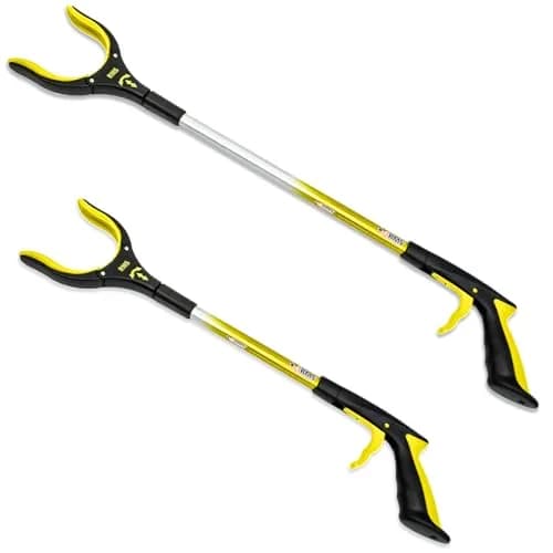 RMS 2-Pack 34 Inch & 21 Inch Reacher Grabber Set | Dual-Length Assistive Tools for Mobility & Daily Living thumbnail 1