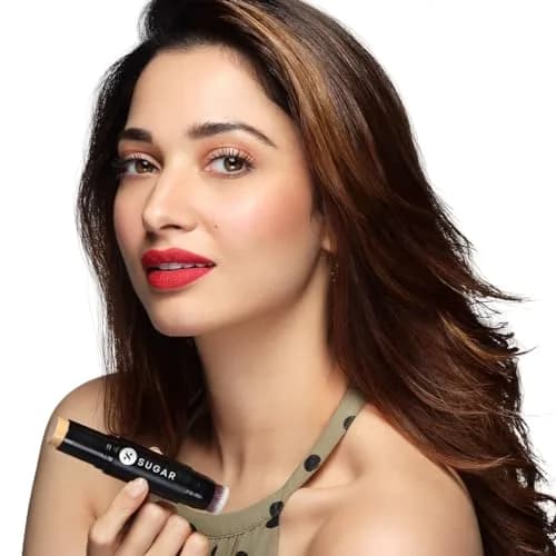 SUGAR Ace Of Face Foundation Stick - 52 Corretto (Tan, Yellow Undertone) 12gm | Full Coverage Matte Finish thumbnail 8