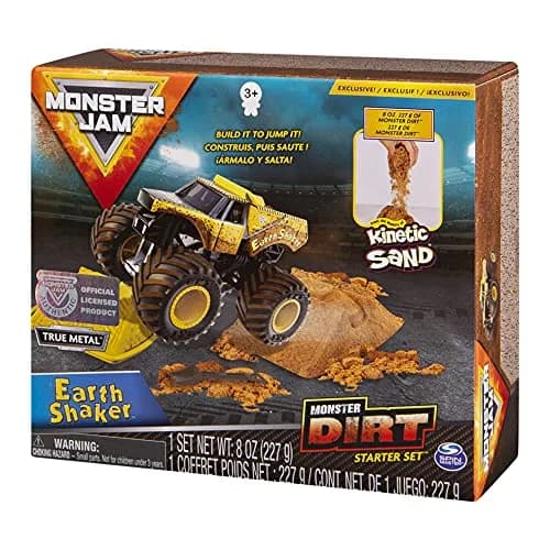 Monster Jam Earth Shaker Monster Dirt Starter Set | 8oz of Synthetic Dirt & Die-Cast Truck for Kids thumbnail 7