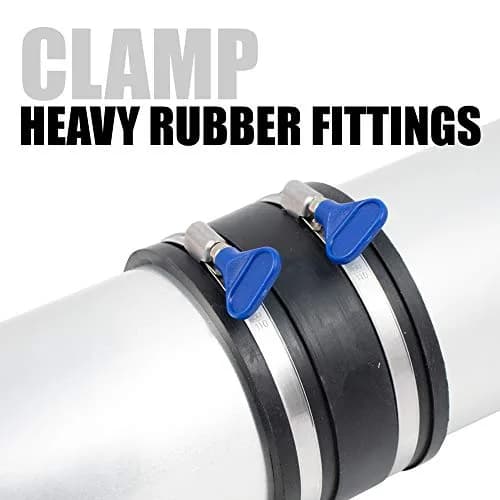 Fulton Woodworking Tools 4 Inch Stainless Steel Hose Clamps 10 Pack | Adjustable, Rust-Resistant, Easy Turn Key thumbnail 7