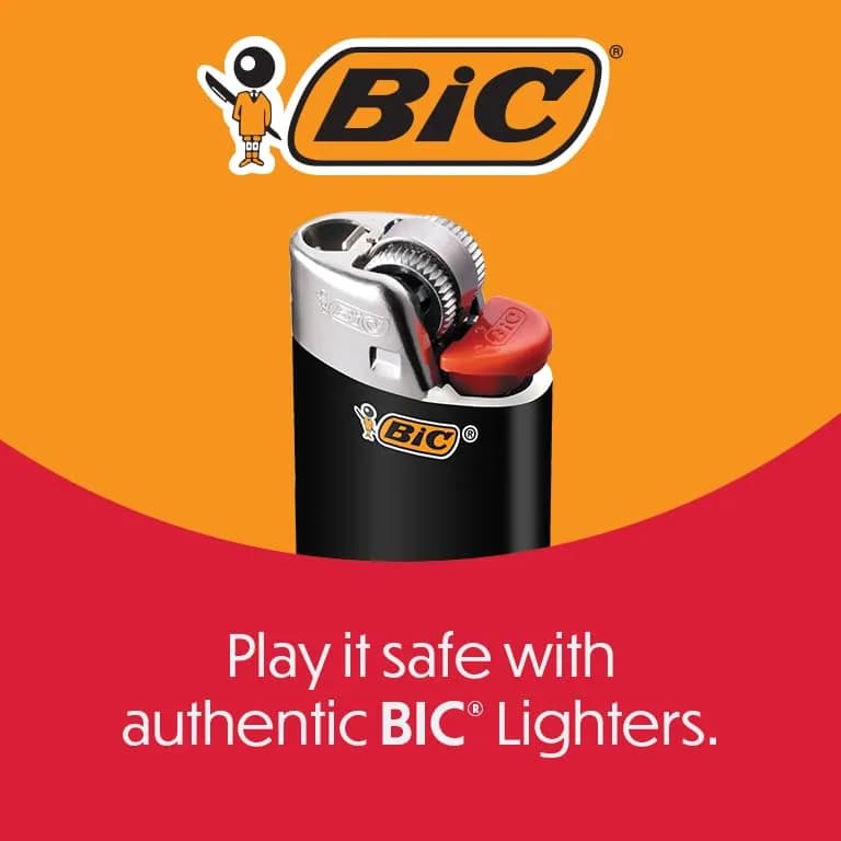 BIC Classic Maxi Pocket Lighter 8-Pack Assorted Colors | Child-Resistant, Up to 2x Lights vs Competitor thumbnail 3
